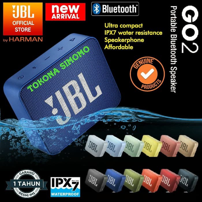 PROMO JBL GO 2 / GO2 Waterproof Portable Bluetooth Speakers Original MURAH