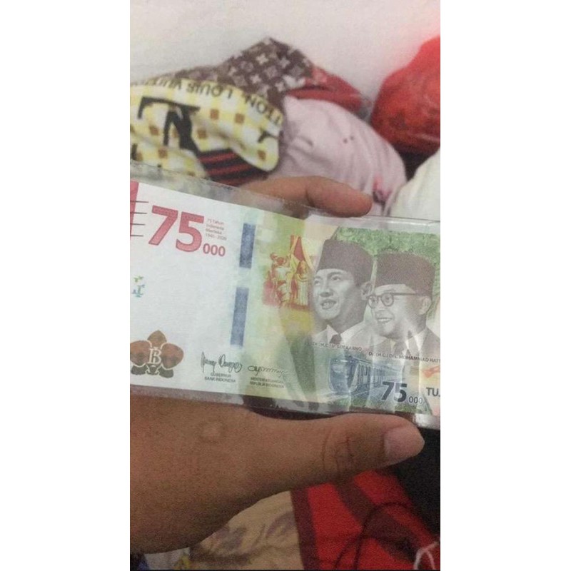 Uang 75ribu 75 Tahun Indonesia