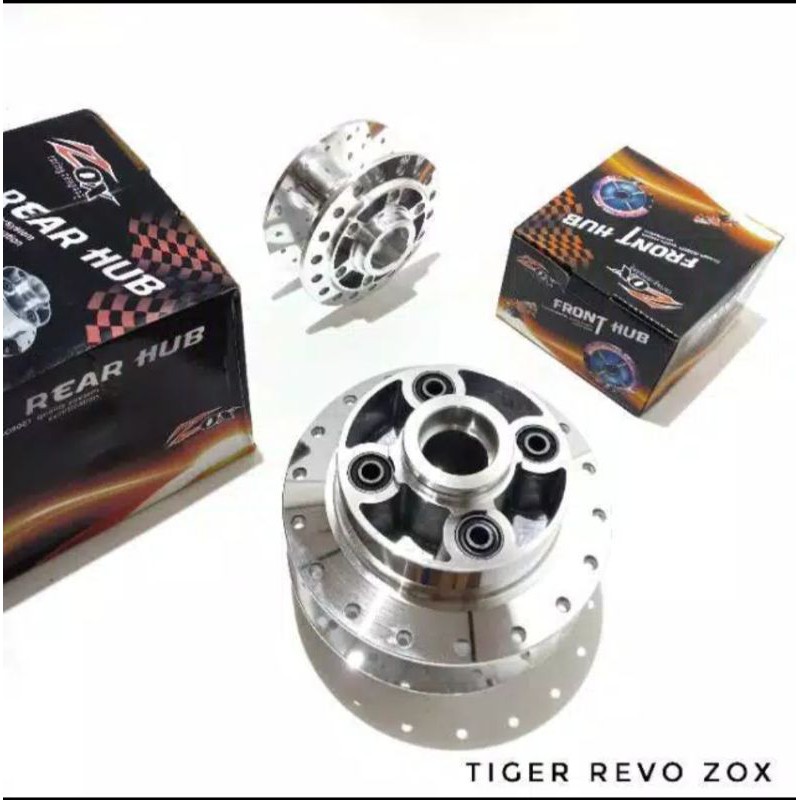 Tromol Tiger Revo Depan Belakang Chrome - Hub Tromol Tiger Revolution - Tiger Revo Chrome