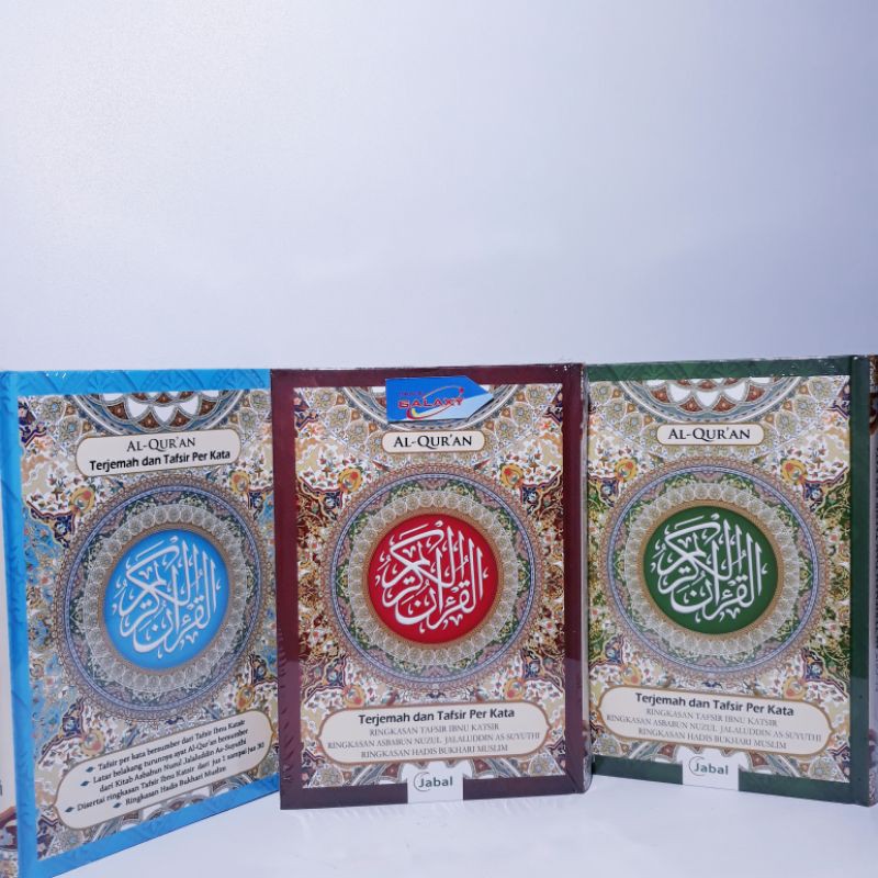 Al Quran Terjemah dan Tafsir Per Kata A5 21×15 cm Pita pembatas Bisa Untuk pria dan Wanita Jabal