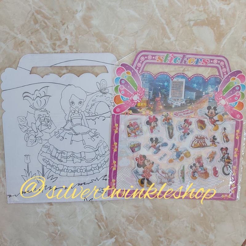 

Mainan edukasi anak stiker sticker timbul 3d tempel menempel kartun princess spiderman / stiker tas mewarnai mewarna crayon pensil warna / sticker anak bongkar pasang / tempelan karakter anak perempuan laki-laki