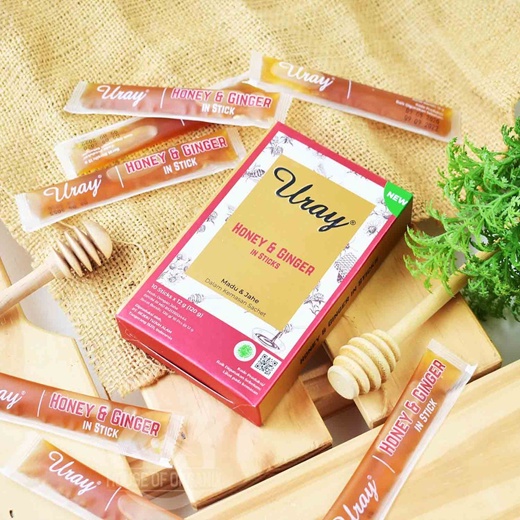 

Uray Honey Stick Ginger/ Sachet 1 Box