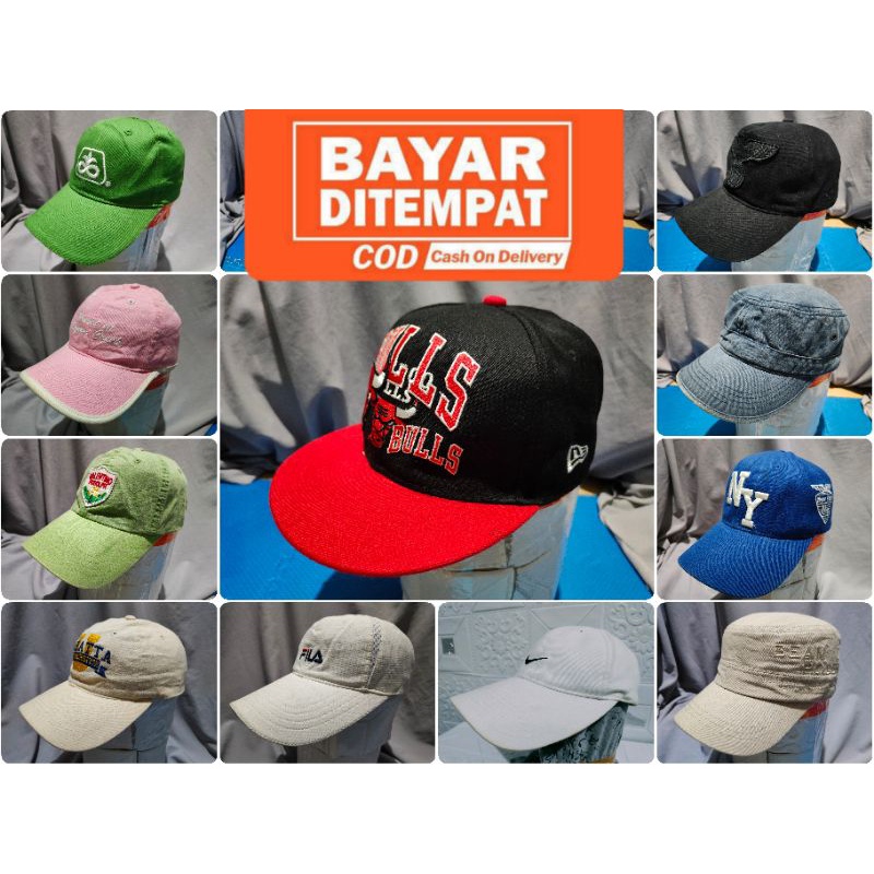 Topi Thrift Topi Bekas topi second brnaded