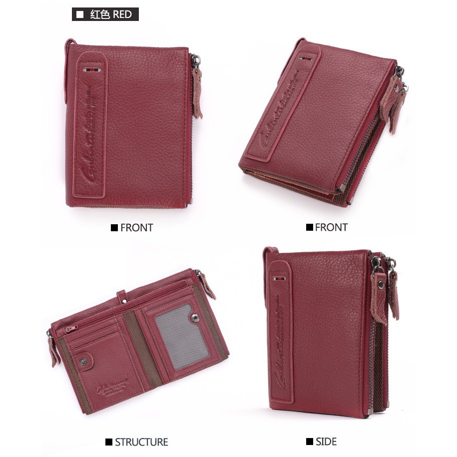 DOMPET UANG RFID KULIT ASLI BANYAK RUANG PENYIMPANAN GUBINTU