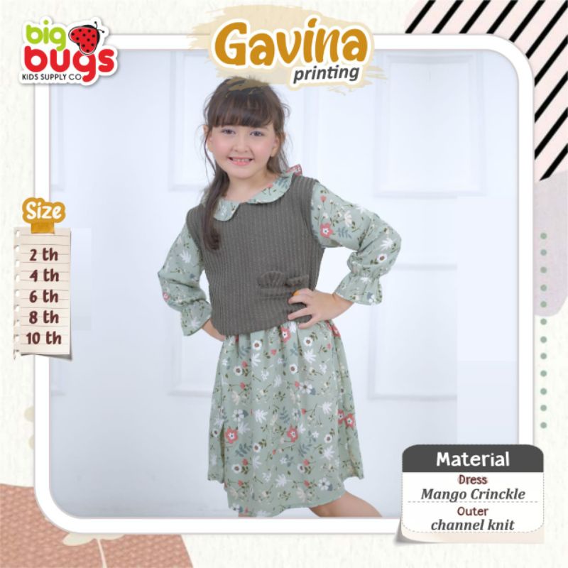 dress anak bahan kain tunik anak dress motif anak bahan adem berkualitas dress gavina bigbugs big bu