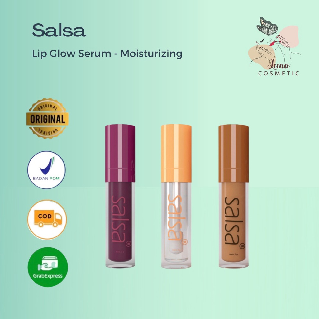 SALSA Lip Glow Serum - Moisturizing Serum Bibir TINTED COLOUR CHANGING PERTAMA