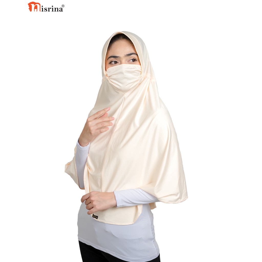 Nisrina Fashion Muslim Jilbab Syari Instan Hijab Masker Shanaya