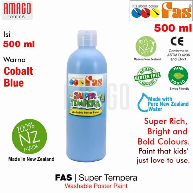 

BAYAR DITEMPAT FAS - SUPER TEMPERA WASHABLE POSTER PAINT - 500 ml - COBALT BLUE - 047/CAT AKRILIK SET/CAT AKRILIK SET 24 WARNA/CAT AKRILIK PASTEL/CAT AIR/CAT AIR LUKIS SET/CAT AIR GIOTTO/KUAS LUKIS 1 SET/KUAS LUKIS KECIL/KUAS LUKIS LENGKAP/KANVAS