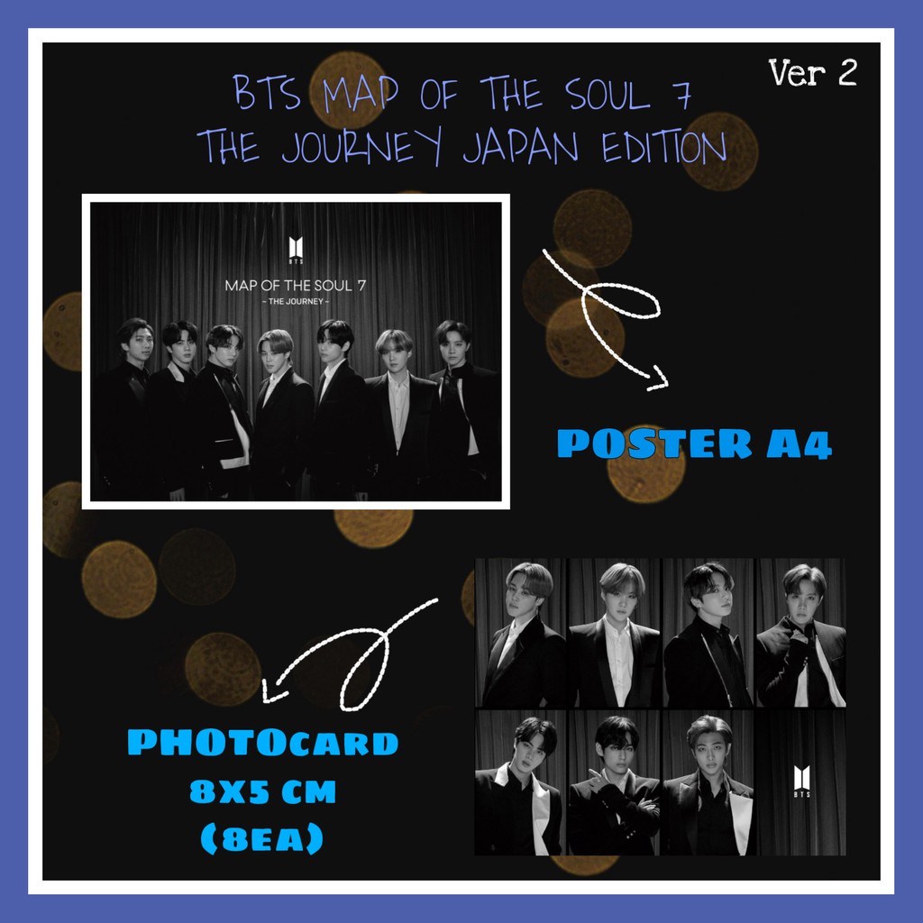 [kstuffind] BTS Kit MAP OF THE SOUL 7 - THE JOURNEY JAPAN EDITION BTS FANKIT MOTS 7 POSTER + PC