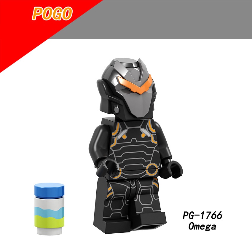 Fortnite Minifigures Hot Shooting Game Tracker Omega Battlehawk Garbide Kulit Bawaan Koleksi Angka Mini