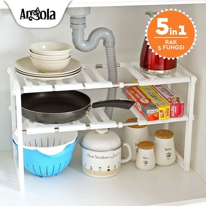 ANG070 Angola E14 Rak Panci Bawah Wastafel Kitchen Rak Dapur Tempat
