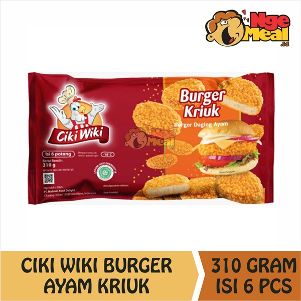 

CIKI WIKI Crispy Burger Kriuk 310 Gram