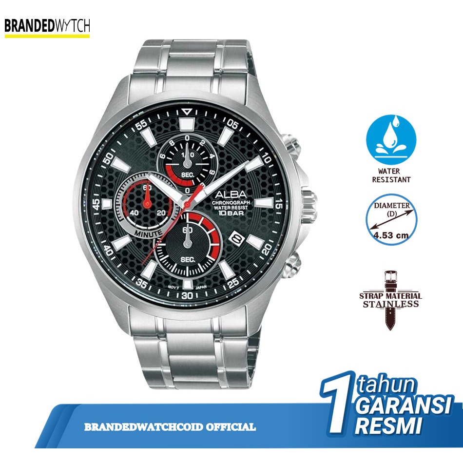 Alba AM3875X1 Jam Tangan Pria Alba AM3875 Original Diamter 4,53 cm