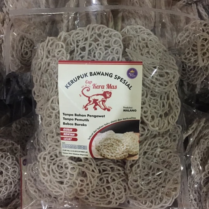 

MURAH Krupuk Bawang Spesial cap Kera Mas