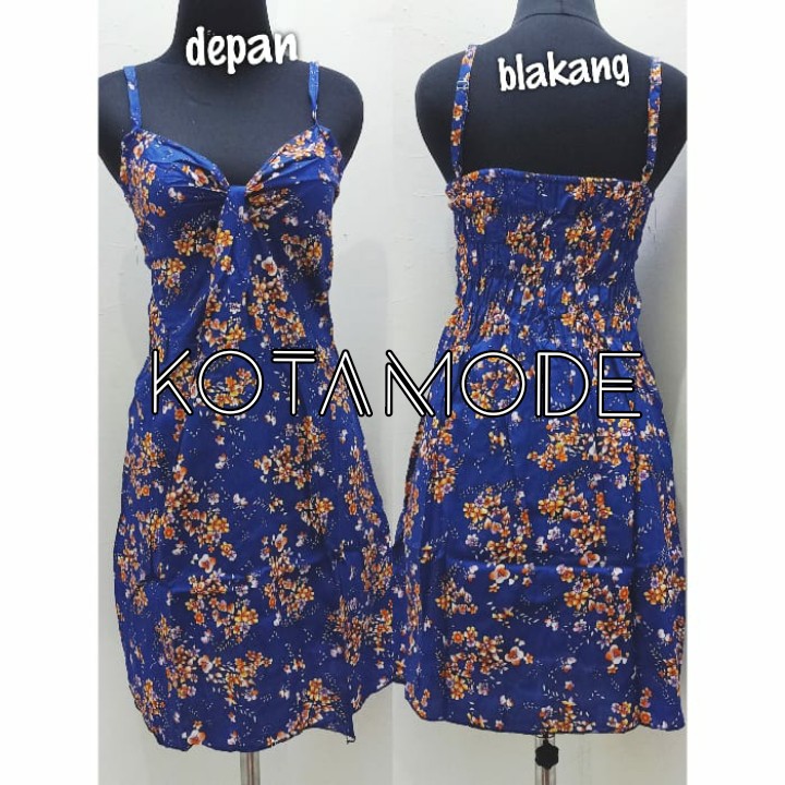 10018 DRESS SHANSAN BUNGA KECIL TALI TANKTOP
