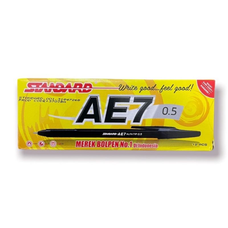 

1 Lusin Ballpen/Pulpen Standard AE7