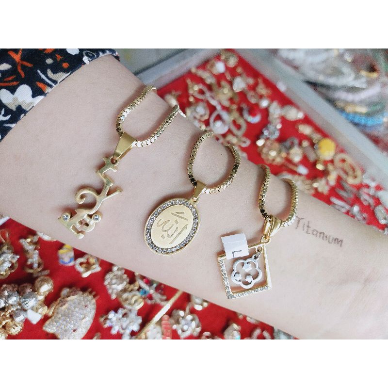 Terbaru Kalung Anti Karat Anti iritasi Titanium 45cm