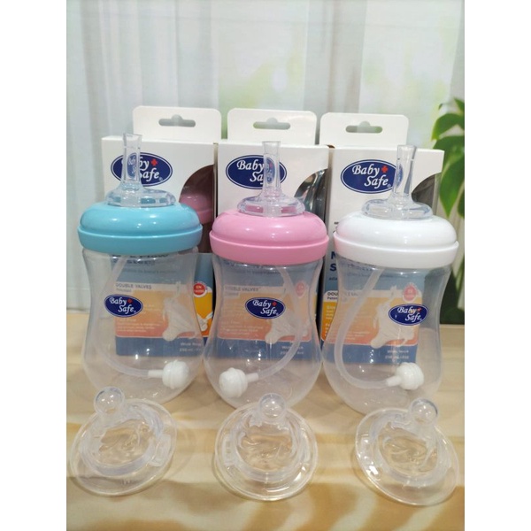 Paket Botol Sedotan Baby Safe Natural Wide Neck 250Ml ini