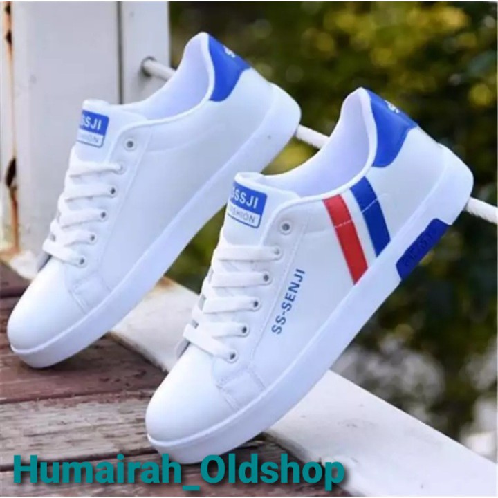 Humairah_OldShop || SEPATU SNEAKERS PLIMSOLL SENJI PRIA WANITA