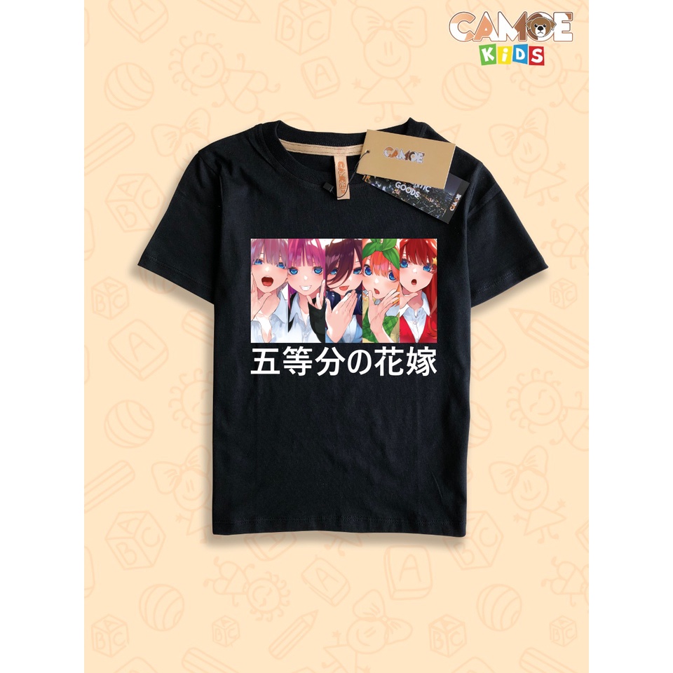 Kaos Anak KIDS Anime Go Toubun no hanayome waifu quintuplets