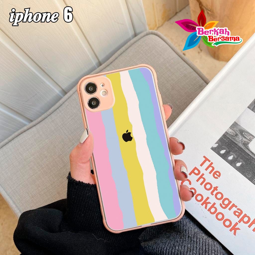 ss046 softcase rainbow ip 6 7 7+ x xs bb5561