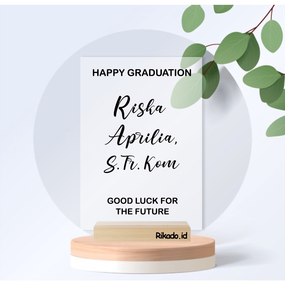 Acrylic Custom | Acrylic Lettering | Gift Box | Kado Wisuda