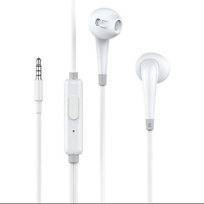 ROBOT RE701 RE 701 RE-701 Earphone headset Headphone soft in ear 3.5mm Bass wired kabel Hitam putih
