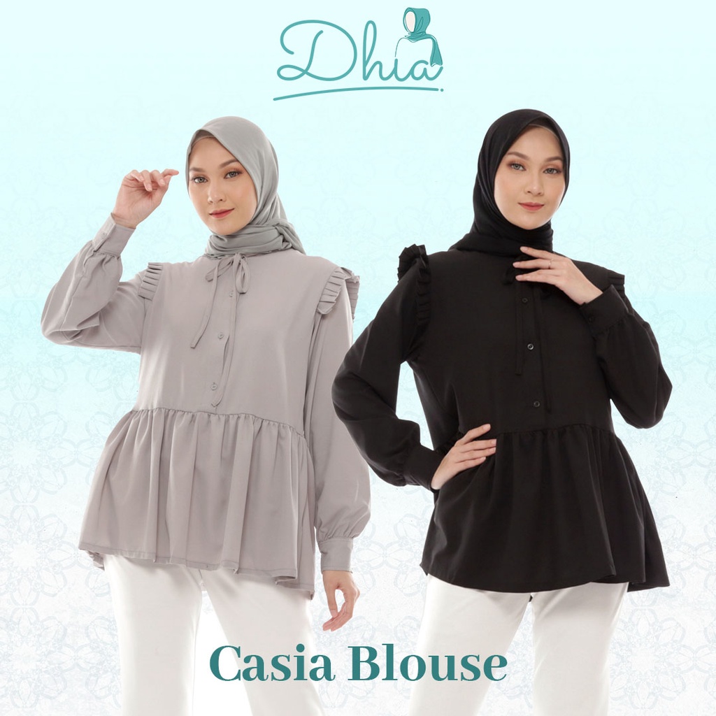 Blouse Wanita Terbaru Baju Atasan Muslim Cewek Remaja Modern - Casia Blouse