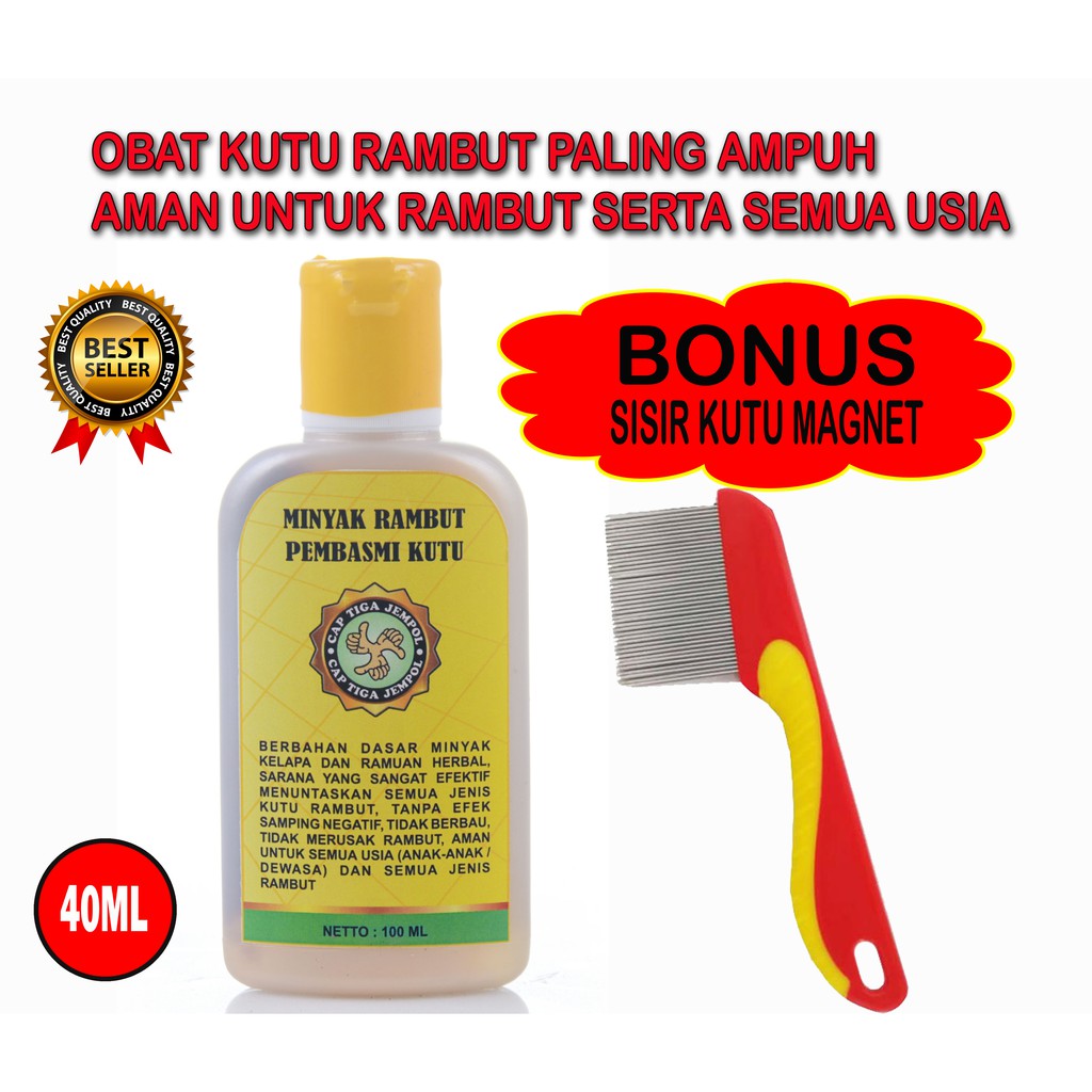 Minyak Rambut Pembasmi Kutu, Obat Kutu Rambut Dan Telur Kutu ampuh dari bahan herbal di jamin aman