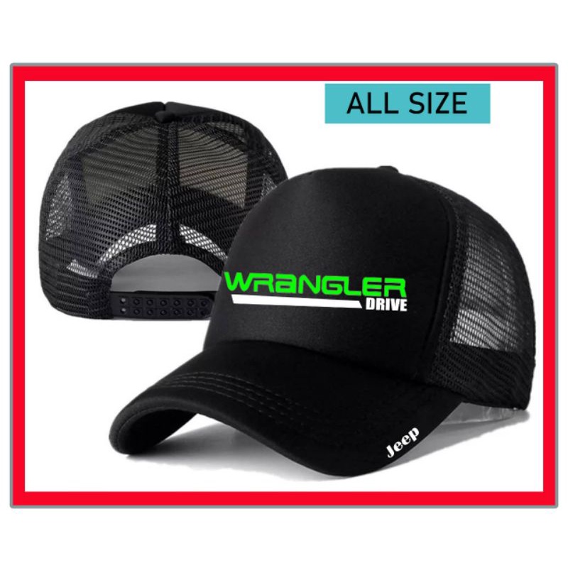 Snapback Topi Trucker Jaring design Wrangler