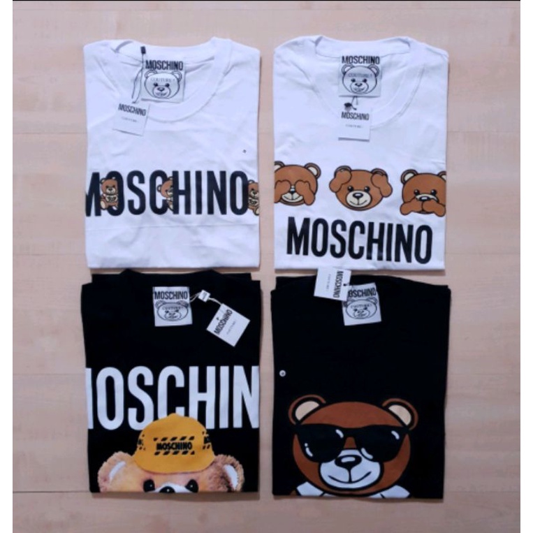 Kaos Moschino [WHITE] Premium/T-Shirt Original