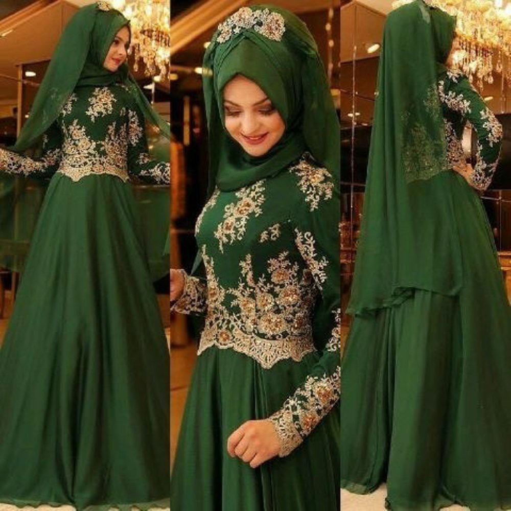 Jual Baju Gamis Pesta Muslimah Rabbani Hijau setelan Murah