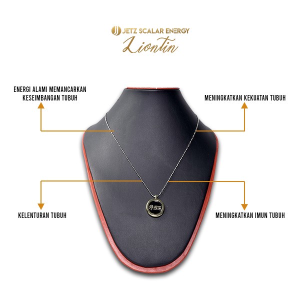 Jetz Scalar Liontin Kalung Energi Elektromagnetik Untuk Organ Tubuh
