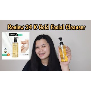 [ORI] Bioaqua Sabun Cuci Muka Wanita Glowing Face Wash 24K Gold Facial Cleanser Gentle Facial Wash 200ml