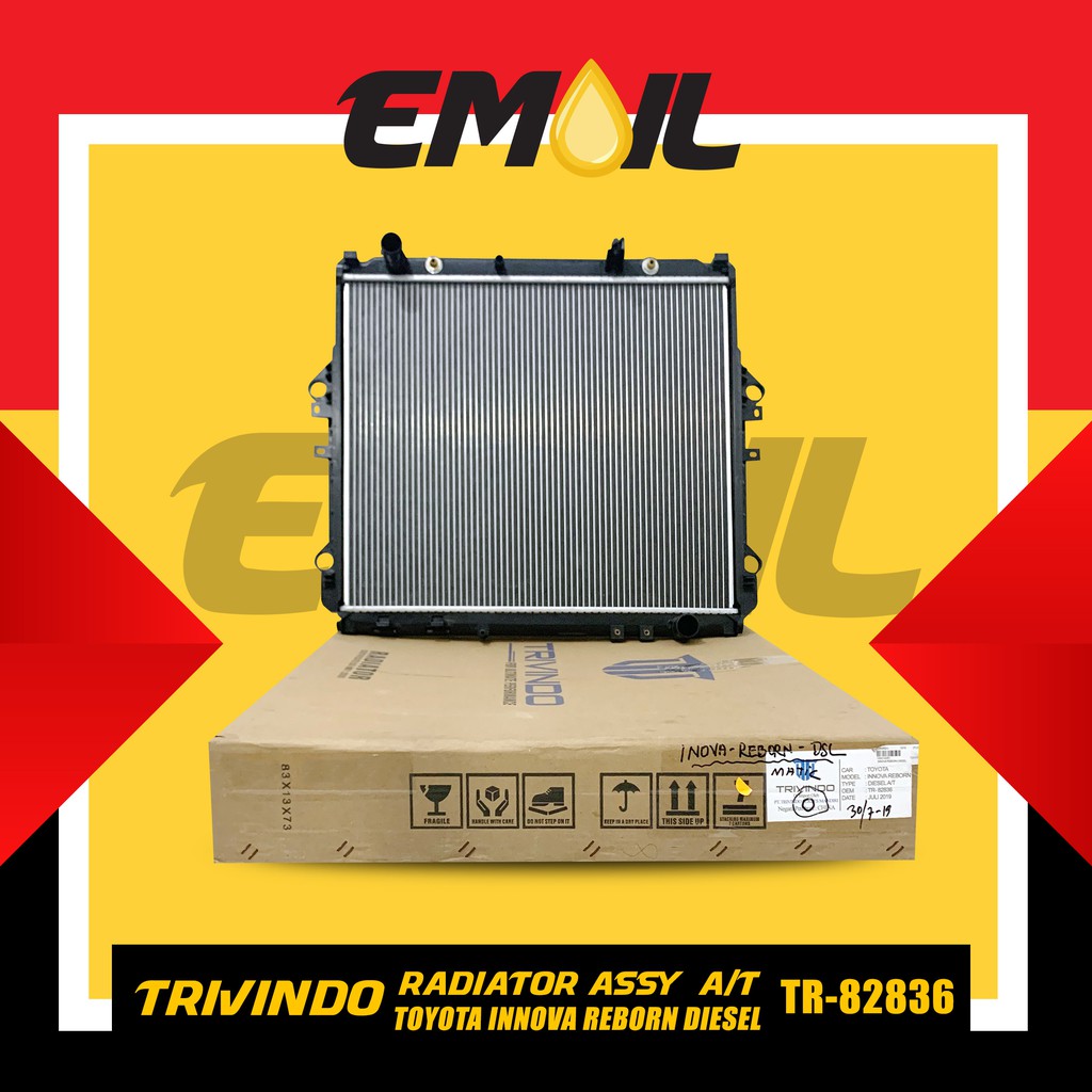 Radiator assy Innova Reborn diesel AT MATIC TR-82836 merk Trivindo