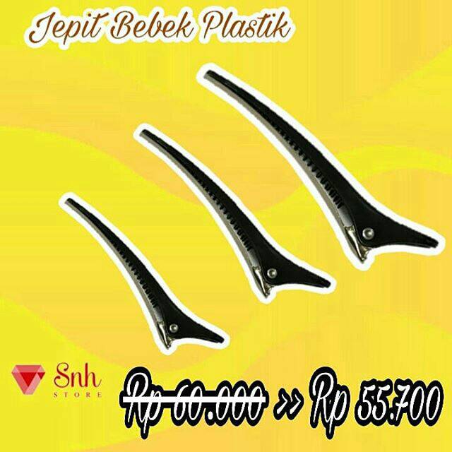 JEPIT BEBEK PLASTIK 1Lusin/JEPIT RAMBUT/JEPIT HITAM/JEPIT KOREA/JEPITAN SALON/JEPITAN ANAK ALA KOREA