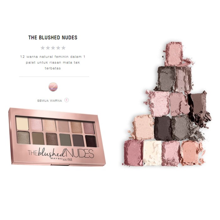 ❤️Glamouroseshop❤️ Maybelline The Blushed Nudes Palette 9 gr