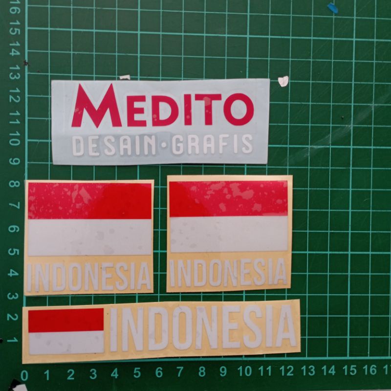 Sticker Cutting Bendera Indonesia