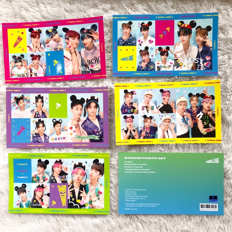 [ MD THRILL-ING ] The Boyz Sticker Photo Set Merchandise Official Thrilling Photocard - Juyeon Hyunj