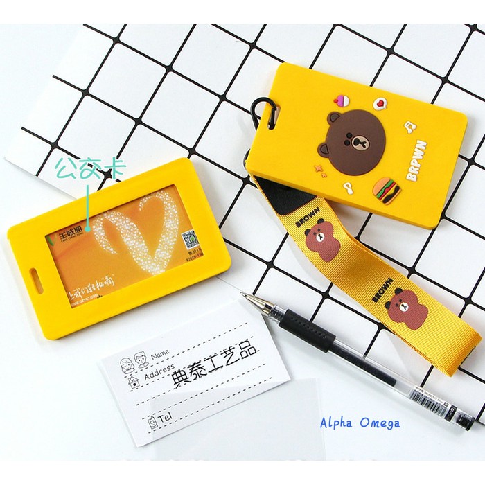 

Tempat Kartu Unik / ID Card Holder Gantungan Kunci Kartun Imut