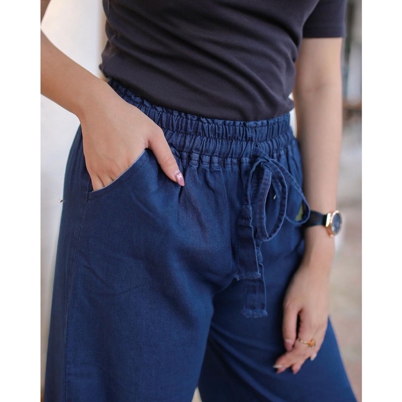 KULOT JEANS RAWIS PINGGANG KARET KULOT JEANS MURAH KULOT JEANS RAWIS KULOT JEANS CELANA JEANS MURAH 