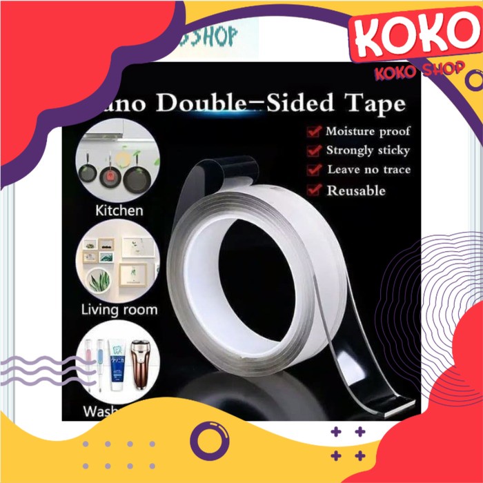 

DOUBLE TAPE BENING TRANSPARANT SELOTIP / PEREKAT ISOLASI