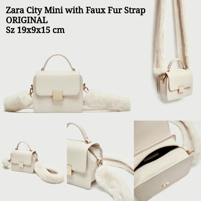 ZARA CITY MINI WITH FAUX FUR STRAP