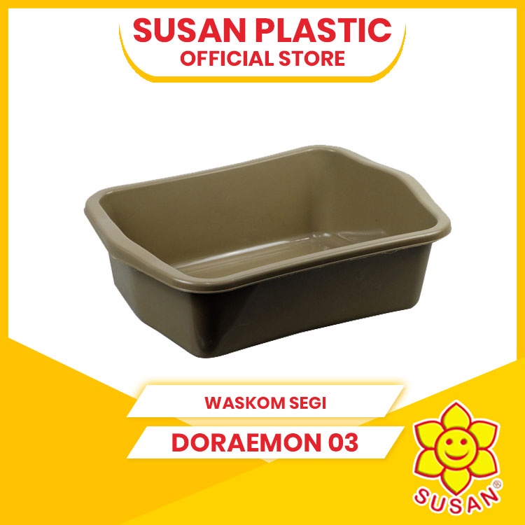 SUSAN - Waskom SG Doraemon 03 - Baskom Kotak - Bak Pasir Kucing - Litter Box