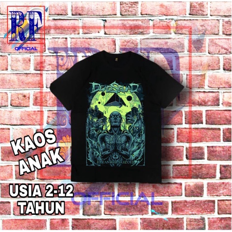 Kaos Anak Band Deadsquad Paranoid Skizoid Short Sleeve baju band metal musik rock kaos band oversize