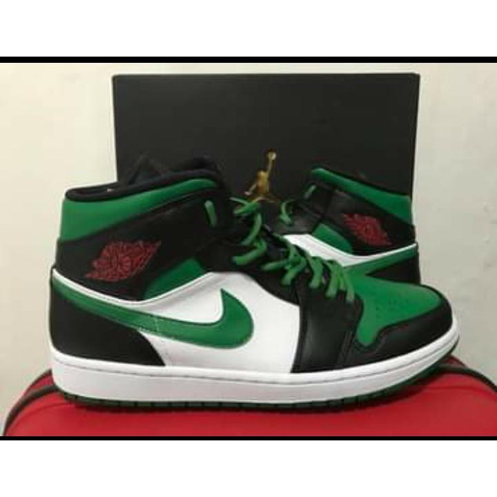 AIR JORDAN 1 MID PINE GREEN 100% ORIGINAL