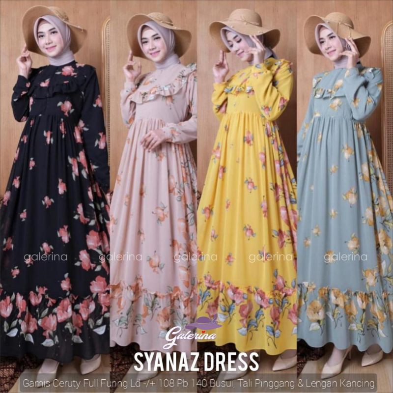 Gamis Wanita - Syanaz Dress by Galerina