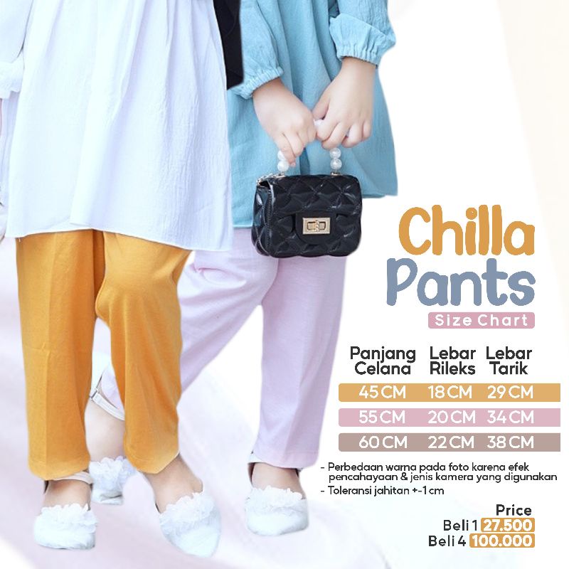 Nauree - Chilla Pants Legging Anak Perempuan Bahan Soft PE 24S
