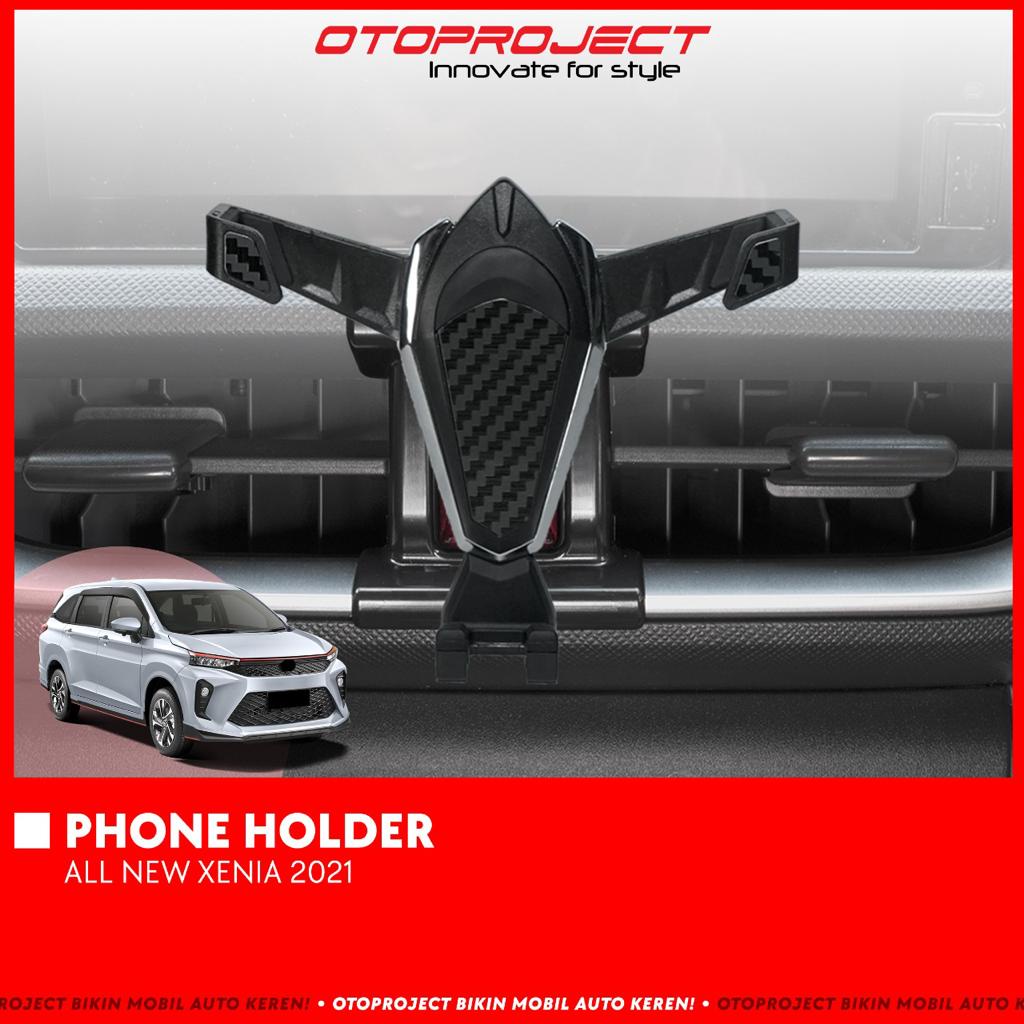 Dudukan Hp Phone Holder Avanza Xenia Veloz 2021 2022 Up Carbon