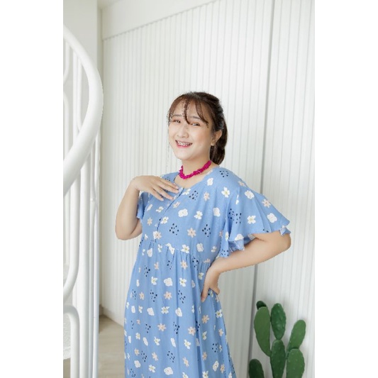 Mesya Dress LD 120 Standar &amp; LD 140 Jumbo / daster busui jumbo